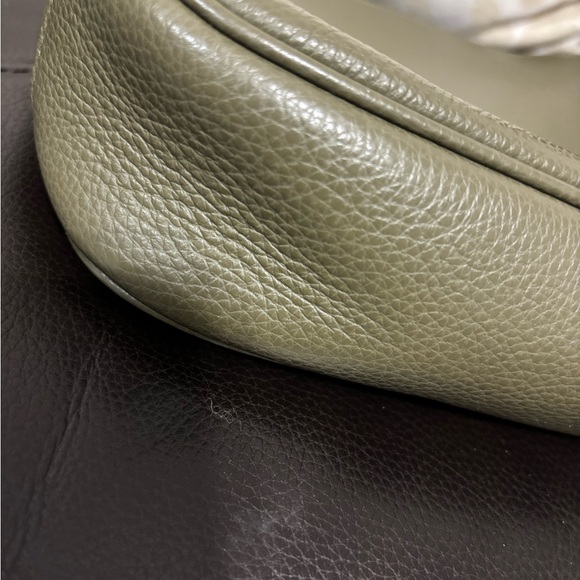 Coach C1648 Ellie File Bag Green Pebbled Leather Crossbody Purse - Picture 6 of 8